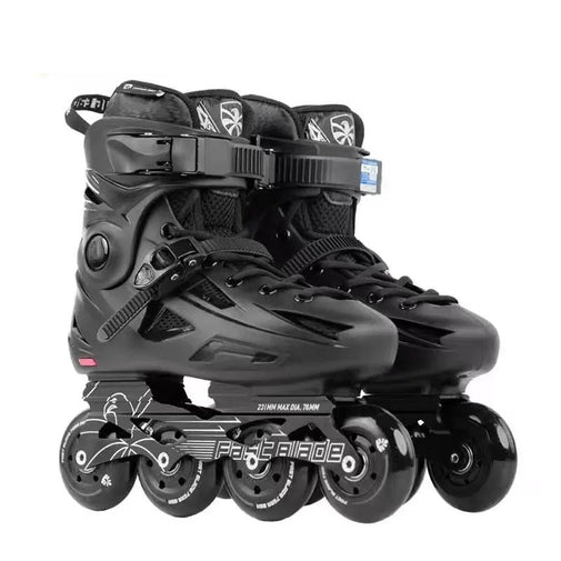 Professional Inline Roller Skates Shoes Furvenzy Black Men's 4.5 (Ladies 5.5)