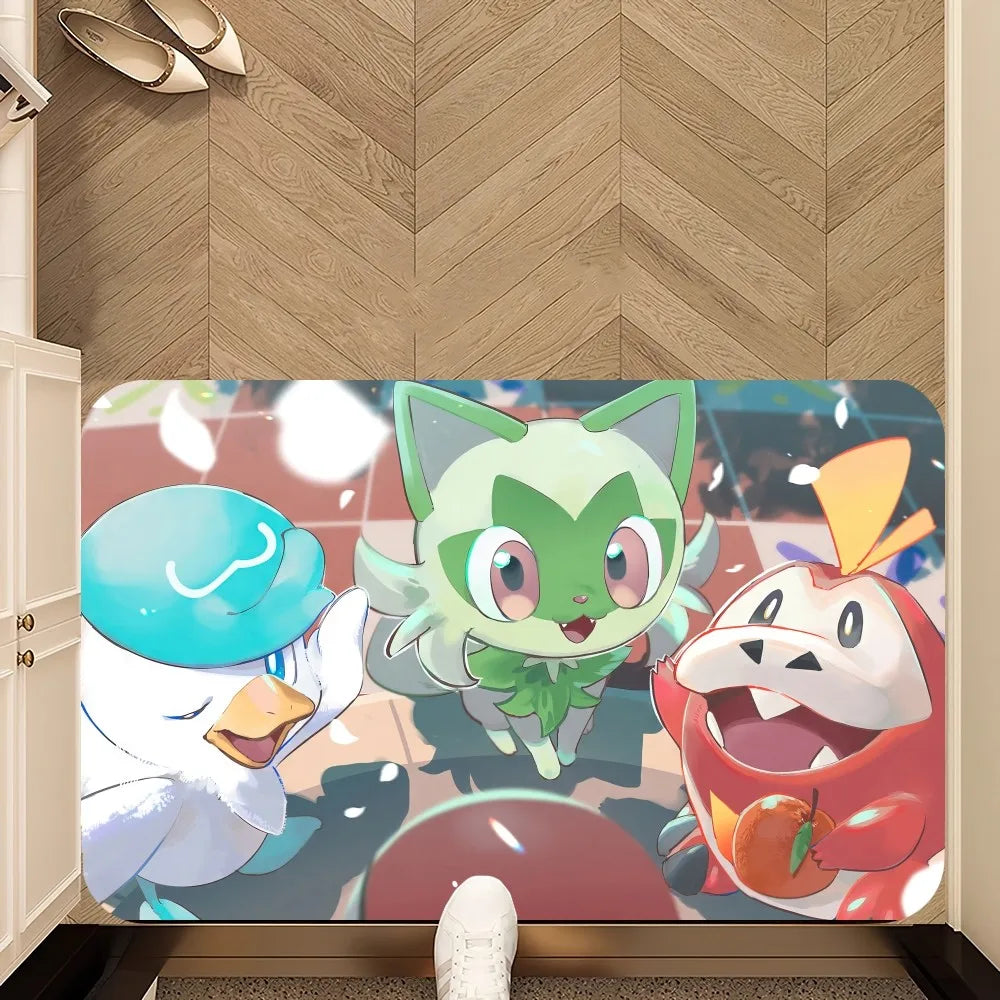pokemon anti slip doormat living room rug 1
