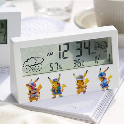 pokemon pikachu electronic table clock 10