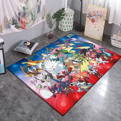 pokemon pikachu full character rug carpet 9