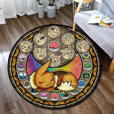 pokemon round bedroom rug carpet 19