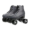 Leather Quad Roller Skates Shoes 4