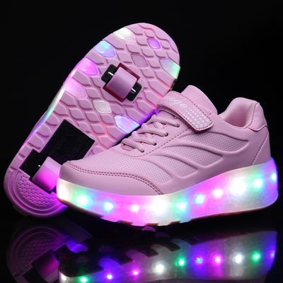 LED Roller Skates for Kids -  2 Wheel - Furvenzy