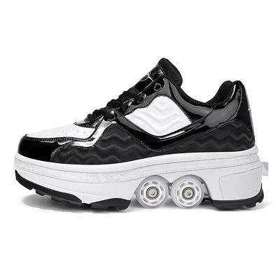Four-Wheel Skating Shoes with Brake Head 7