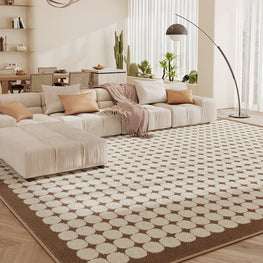 Checkered Rug Retro Checkerboard Carpet Furvenzy