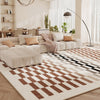 Checkered Rug Retro Checkerboard Carpet 6