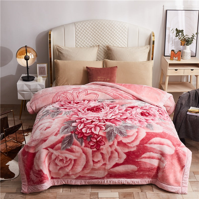 Weighted Blanket - Double Layer Fleece Bedspread 1