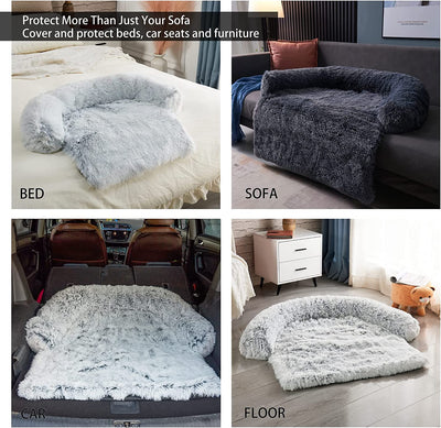 Large Dog Bed Plush Pet Blanket & Furniture Protector 16