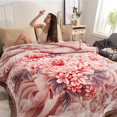 Weighted Blanket - Double Layer Fleece Bedspread 16