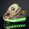 LED Roller Skates for Kids -  2 Wheel