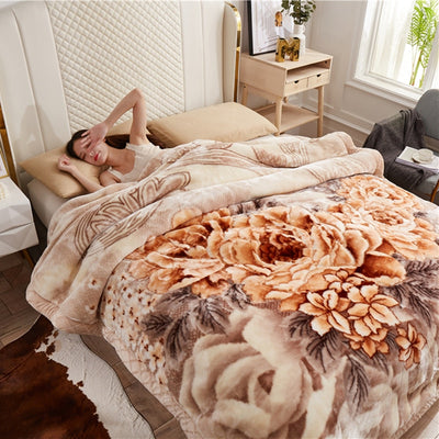 Weighted Blanket - Double Layer Fleece Bedspread 8