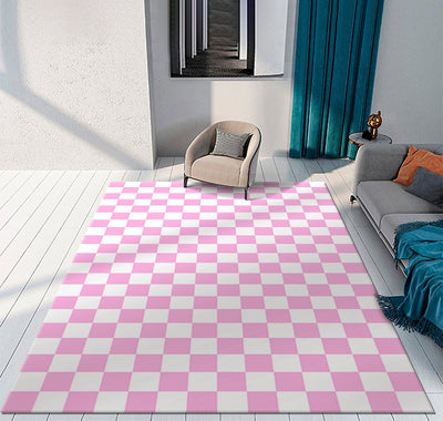 Checkerboard Rug Plaid Carpet 5