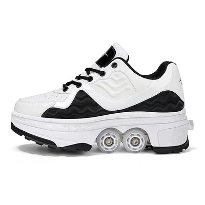 Four-Wheel Skating Shoes with Brake Head 5
