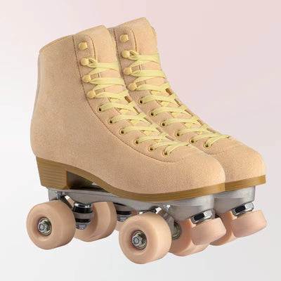Leather Roller Skates Inline Quad Skating 3
