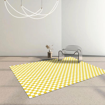 Checkerboard Living Room Carpet Geometric Rug 26