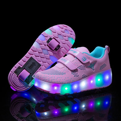 LED Roller Skates for Kids -  2 Wheel - Furvenzy