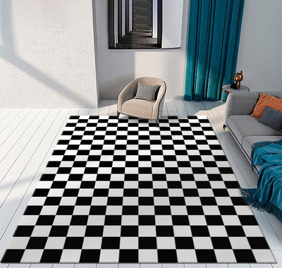 Checkerboard Rug Plaid Carpet 10