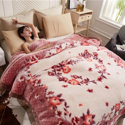Weighted Blanket - Double Layer Fleece Bedspread 11