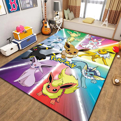 pokemon pikachu full character rug carpet 4