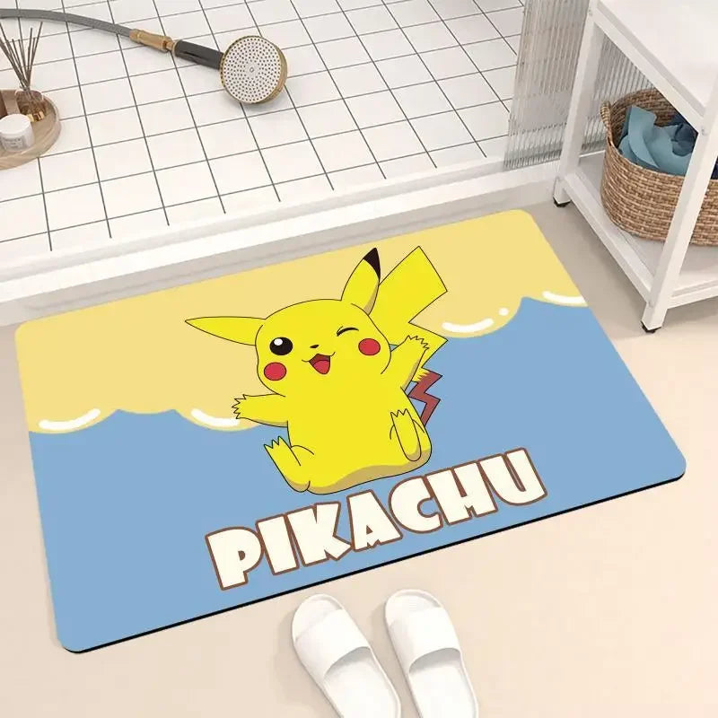 pokemon pikachu bathroom floor mat 1