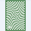 Checkered Moroccan Area Rug 17