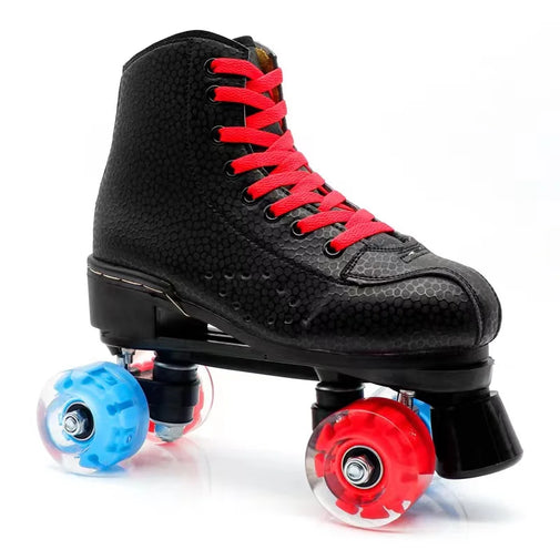 Quad Leather Roller Skates for Men Women Furvenzy