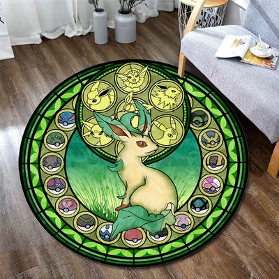 Pokemon Round Bedroom Rug Carpet - Furvenzy