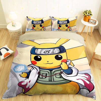 Pokemon Japanese Cartoon Quilt Bed Sheet 1