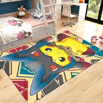 pokemon pikachu children room rug carpet 12
