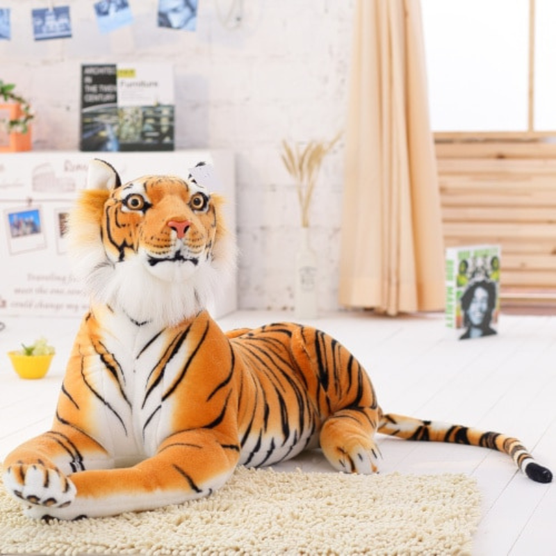 Realistic top stuffed tiger