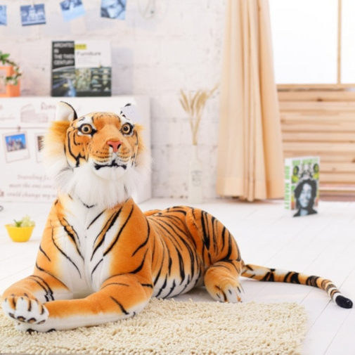 Realistic Leopard Tiger Plush Stuffed Toy Furvenzy 30cm Tiger