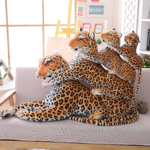 Realistic Leopard Tiger Plush Stuffed Toy Furvenzy 30cm Leopard