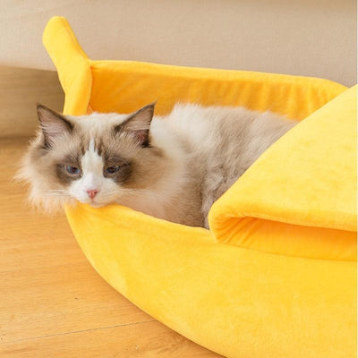 Banana Cat Bed - Furvenzy