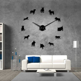 Bull Terrier Wall Clock Furvenzy