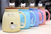 Cat Lovers' Ceramic Coffee Cup with Spoon - Furvenzy