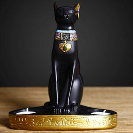Classical Egyptian Cat Candlestick Furvenzy