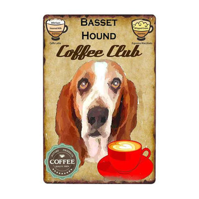 Coffee Painting Dog Wall Plaque - Furvenzy