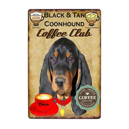 Coffee Painting Dog Wall Plaque Furvenzy Coonhound