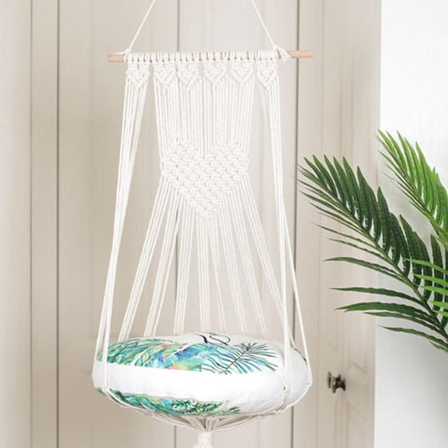 Hand-Woven Hanging Cotton Cat Dog Hammock Furvenzy