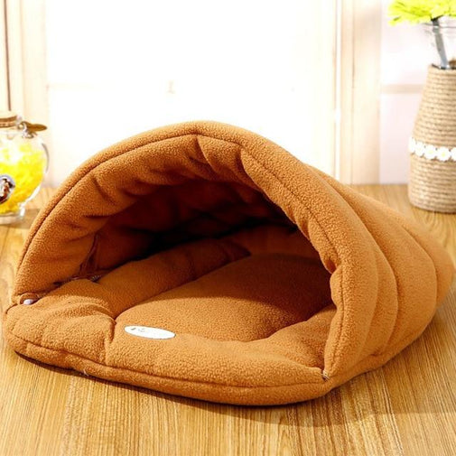 Cat Bed Fleece Sofa Furvenzy 33x30cm Yellow