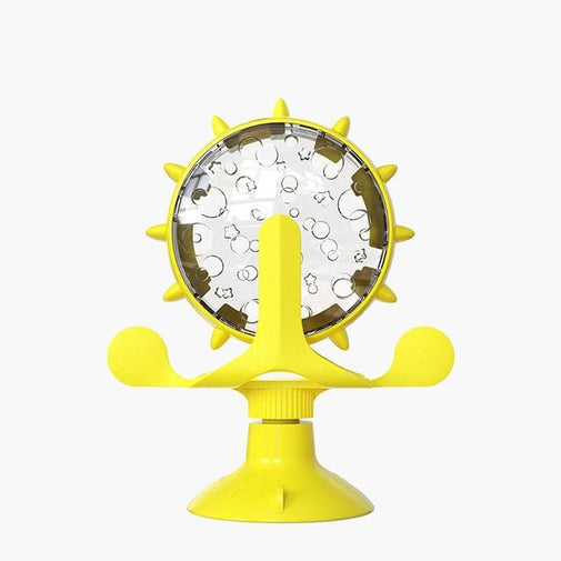 Interactive Cat & Dog Food Puzzle Toy - Slow Feeder Furvenzy Yellow