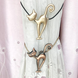 Kitty Curtain Tie Back Furvenzy