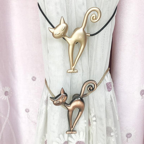 Kitty Curtain Tie Back Furvenzy