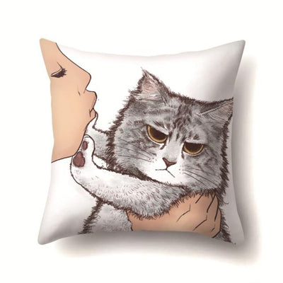 Kitty Cushion Covers - Furvenzy