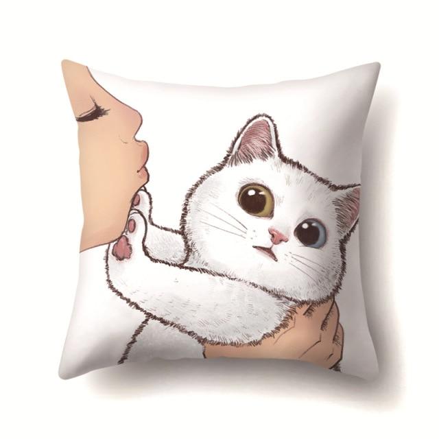 Kitty Cushion Covers - Furvenzy