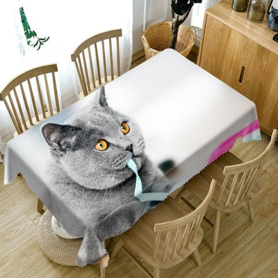 Kitty Tablecloth Tablecloth - Furvenzy