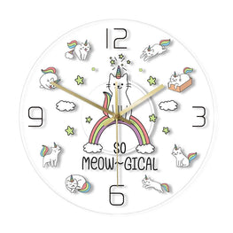 Kitty Unicorn Wall Clock Furvenzy