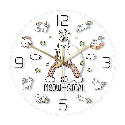 Kitty Unicorn Wall Clock Furvenzy