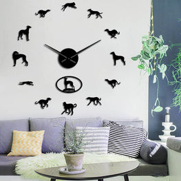 Lurcher Wall Clock Furvenzy