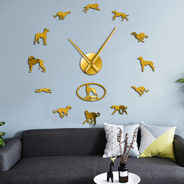 Lurcher Wall Clock Furvenzy